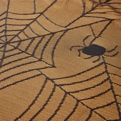 Nappe Halloween toile d'araignée noir 132x178cm