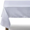 Nappe jacquard blanche motif arabesque L 250 cm
