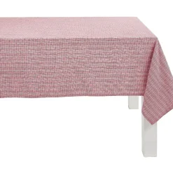 Nappe rectangulaire à carreaux rouge et blanc