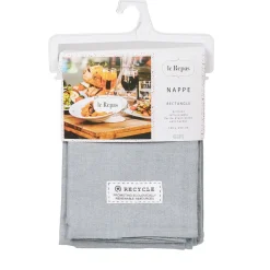 Nappe rectangulaire bleu clair brillant