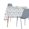 Nappe rectangulaire en tissu imprimé poule 140x250 cm