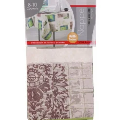 Nappe rectangulaire imprimée vert