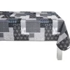 Nappe rectangulaire imprimée carreaux de ciment gris
