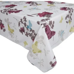 Nappe rectangulaire imprimée papillons multicolores
