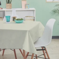 Nappe rectangulaire ivoire unie