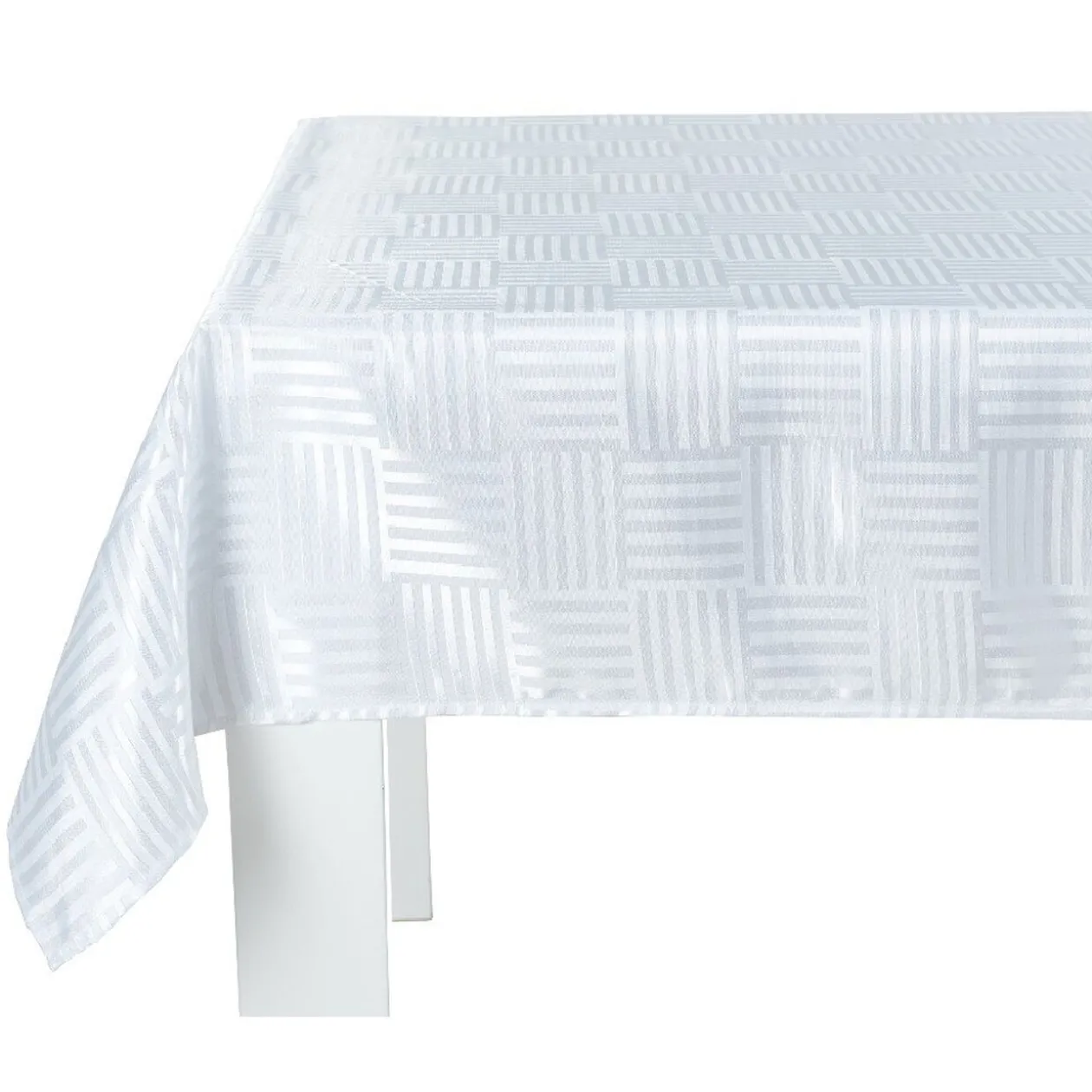Nappe rectangulaire jacquard en polyester