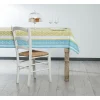 Nappe rectangulaire Love cooking bleu vert blanc