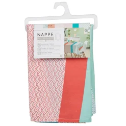 Nappe rectangulaire multicolore motif graphique