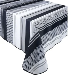 Nappe rectangulaire noire et blanche