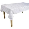 Nappe rectangulaire polyester imprimé Noël étoiles
