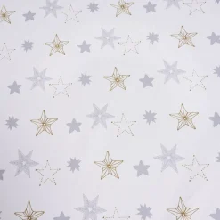 Nappe rectangulaire polyester imprimé Noël étoiles