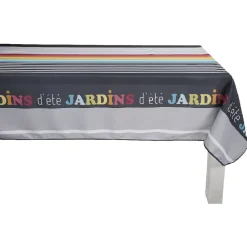 Nappe rectangulaire rayée multicolore jardin d'été