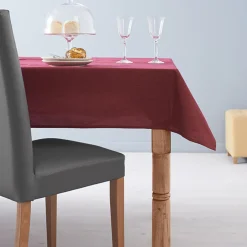 Nappe rectangulaire rouge pailletté