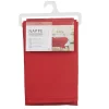 Nappe rectangulaire rouge unie