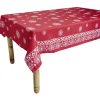 Nappe rectangulaire rouge Noël tradition