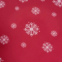 Nappe rectangulaire rouge Noël tradition