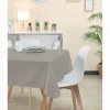 Nappe rectangulaire taupe unie