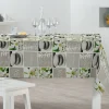 Nappe rectangulaire toile cirée design zen