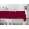 Nappe rectangulaire toile cirée bordeaux