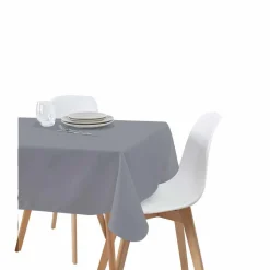 Nappe rectangulaire unie grise