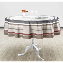 Nappe ronde bayadère
