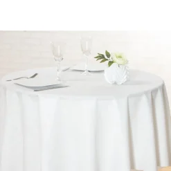Nappe ronde blanche non tissé