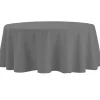 Nappe ronde grise unie