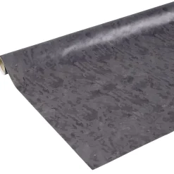 Nappe ronde toile cirée effet ardoise noir Ø160 cm