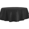 Nappe ronde toile cirée noir uni ø160 cm