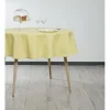 Nappe ronde vert anis uni