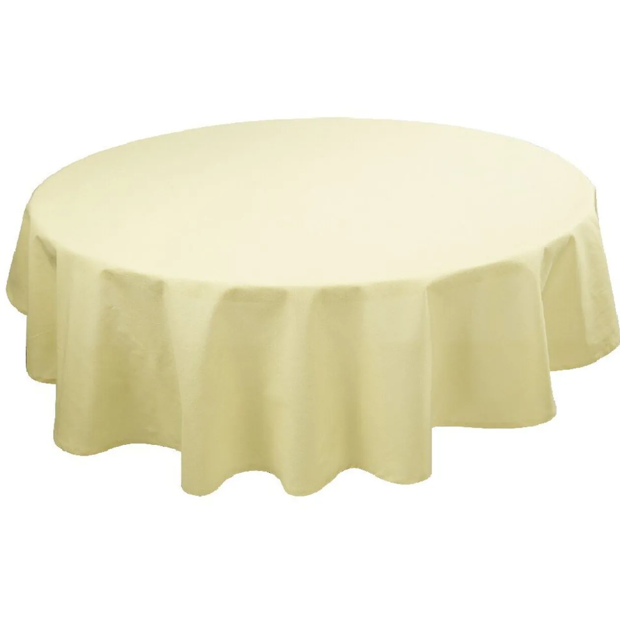 Nappe ronde vert anis uni