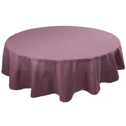 Nappe ronde violet uni