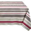 Nappe toile cirée rectangulaire rayée