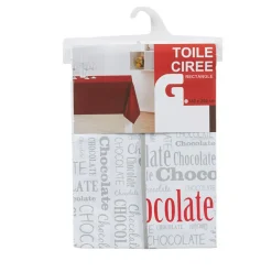 Nappe toile cirée rectangulaire motif écritures