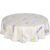 Nappe toile cirée ronde design Zen