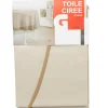 Nappe toile cirée ronde uni beige