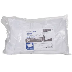 Oreiller bébé blanc 60x40 cm coton protection 3 en 1