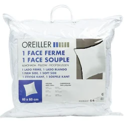 Oreiller Carré double face Souple et Ferme 60x60 cm