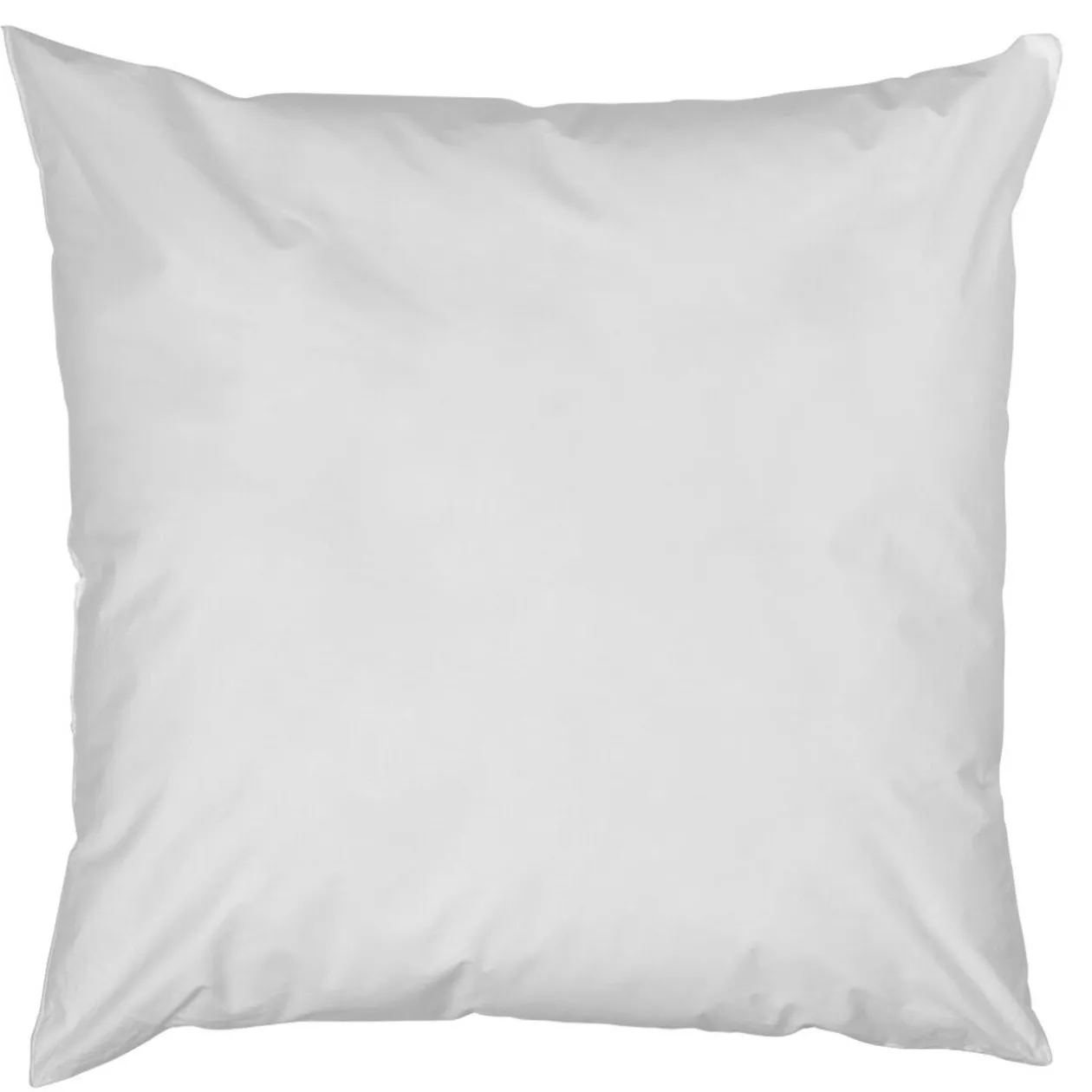Oreiller carré percale de coton uni blanc ferme