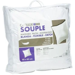 Oreiller Carré Souple 60x60 cm - Lot de 2