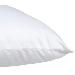 Oreiller Coolmax respirant moelleux blanc 60x60x15cm