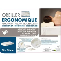 Oreiller ergonomique à mémoire de forme