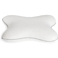 Oreiller ergonomique à mémoire de forme 51x36cm polyester blanc