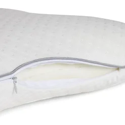 Oreiller ergonomique à mémoire de forme 51x36cm polyester blanc