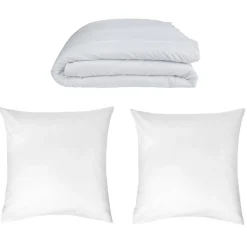 Pack couette polyester 240x220cm et 2 oreillers