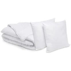 Pack couette tempérée 210x230cm et 2 oreillers moelleux 60x60cm