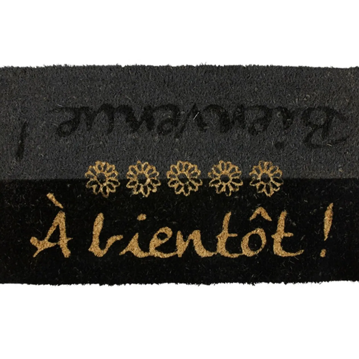 Paillasson bienvenue et à bientôt