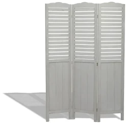 Paravent 3 volets Capri gris clair