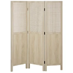 Paravent Kanna cannage de rotin beige L120xH160cm