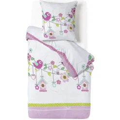 Parure 1 personne 100% coton finition bouton 140x200cm